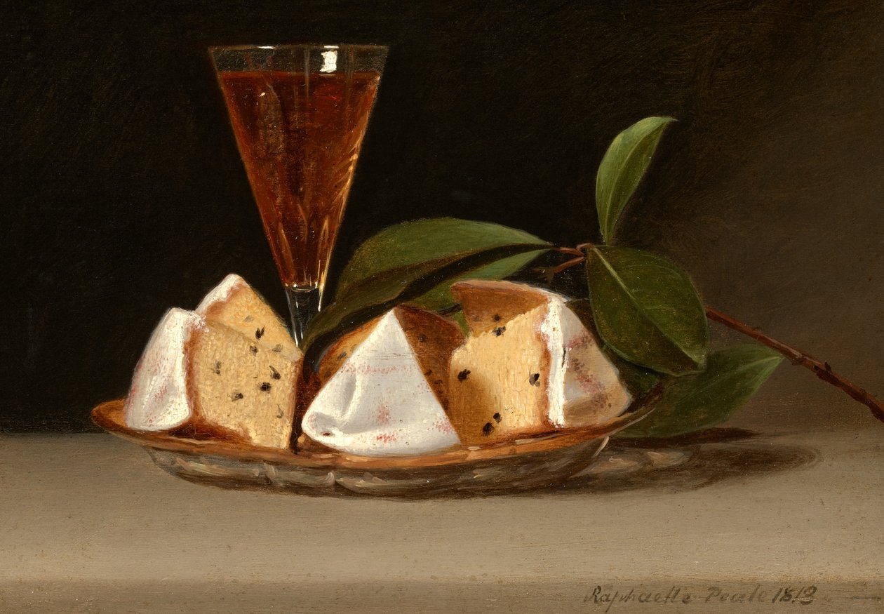 Bodegón con pastel de pasas de Raphaelle Peale