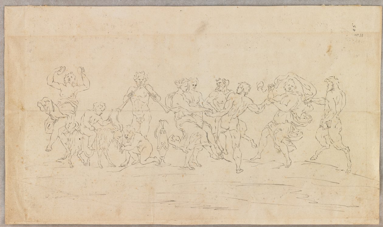 Un Bacanal (recto) de Raymond Lafage