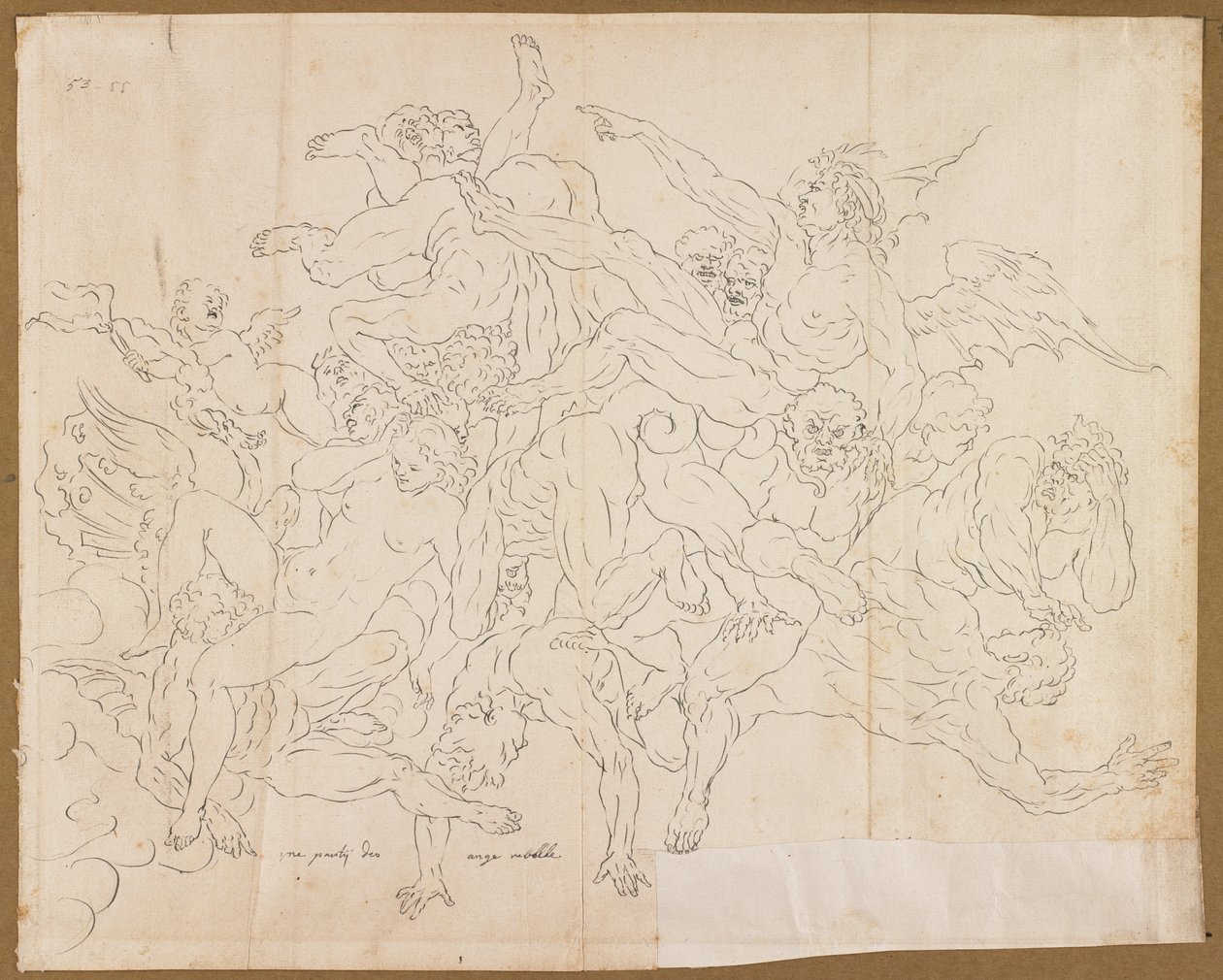 (detalle) de la Caída de los Ángeles Rebeldes de Raymond Lafage