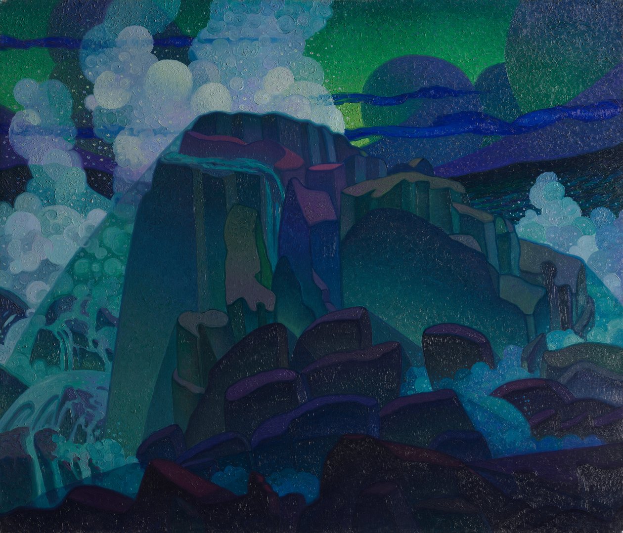 roca en el mar de Raymond Jonson