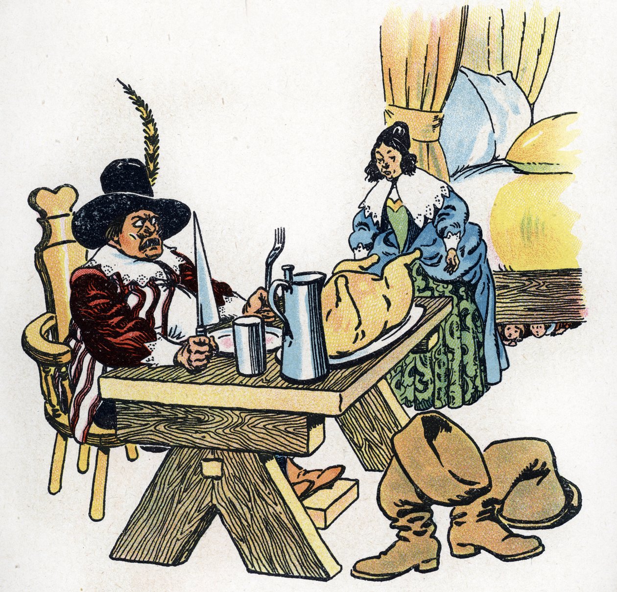 "Le Petit Poucet" ilustración para los Cuentos de hadas de Charles Perrault (ilustración) hacia 1920 de Raymond de la Neziere