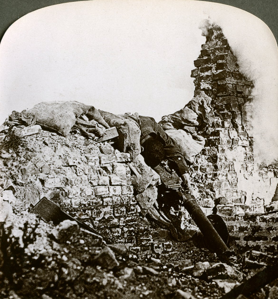 Posición de ametralladora alemana destruida, Monchy, Batalla de Arras, Primera Guerra Mundial, 1917-1918 de Realistic Travels Publishers