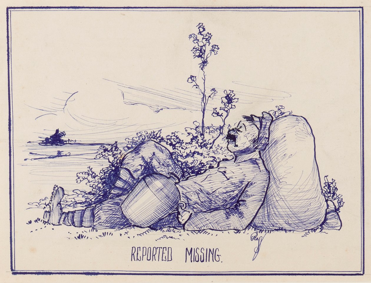 Reportado como desaparecido, 1914-18 de Reg G. Preston