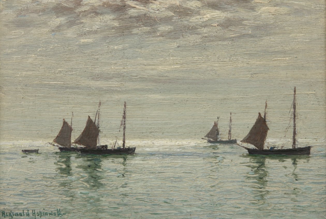 Hogar en la marea matutina, c.1886 de Reginald Aspinwall