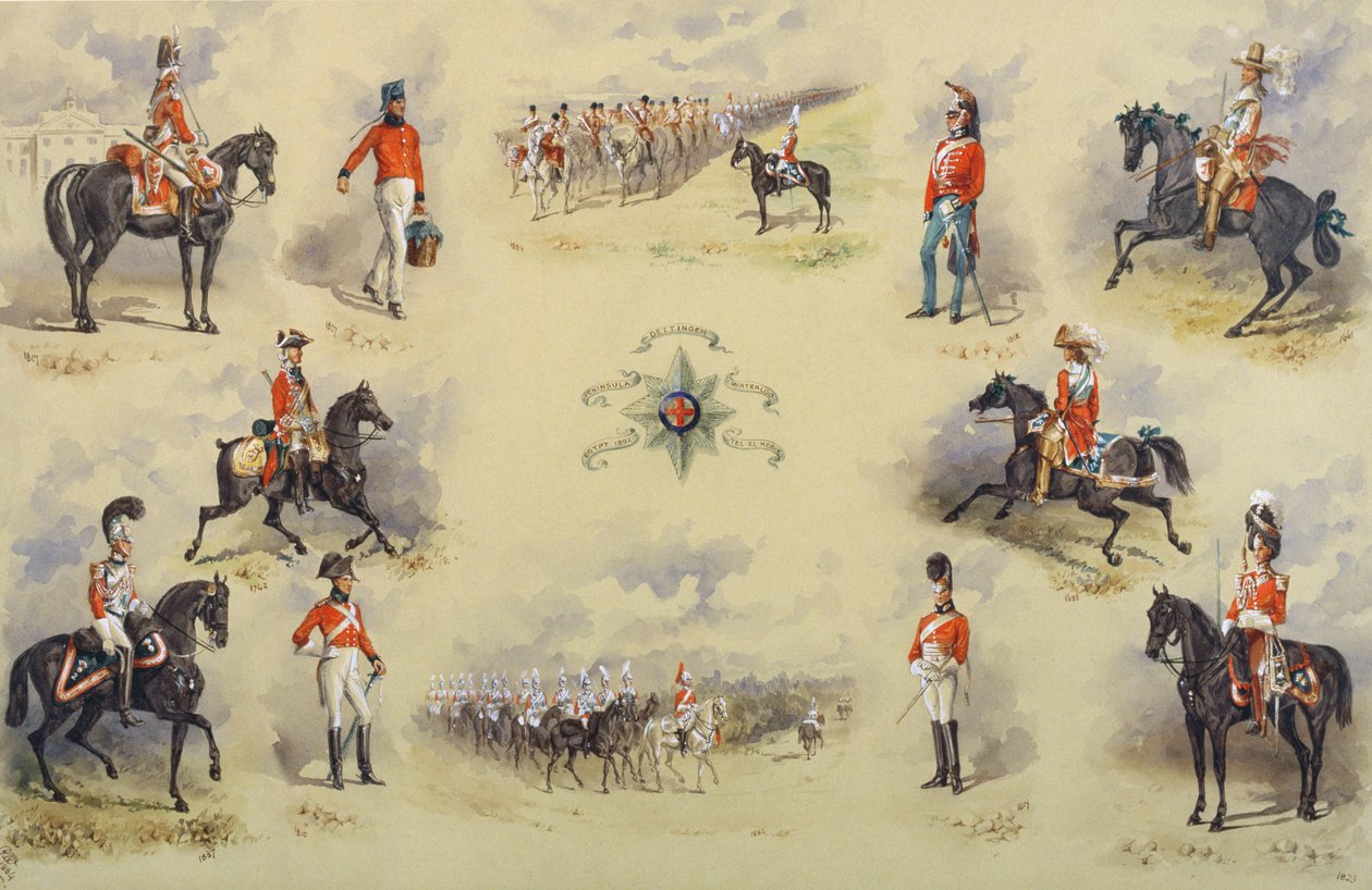 Uniformes de los 2nd Life Guards, 1884 de Reginald Wymer