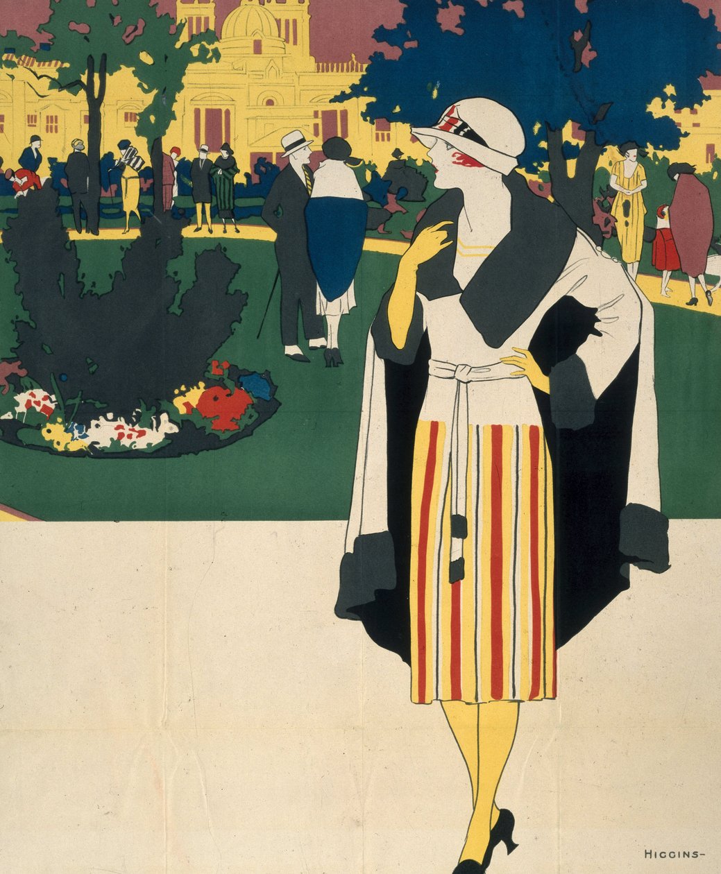 Versión recortada de Harrogate, cartel de LNER de Reginald Edward Higgins