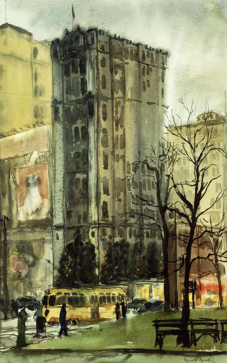 Un día lluvioso en Nueva York de Reginald Marsh