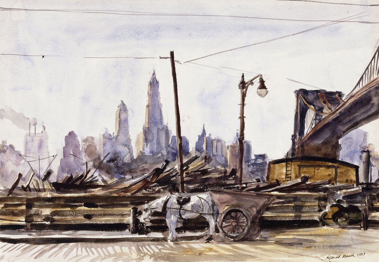 Puente de Brooklyn de Reginald Marsh