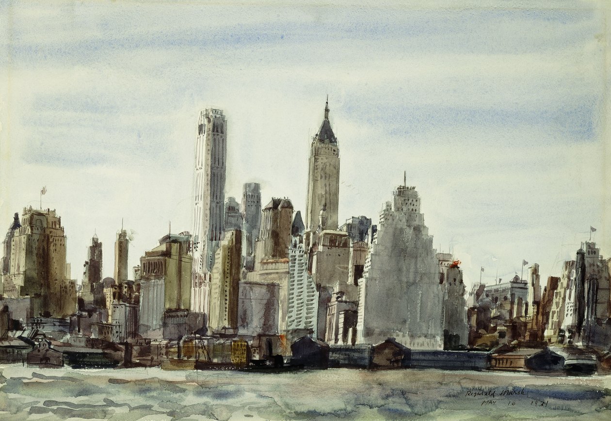 Paisaje urbano, Nueva York de Reginald Marsh