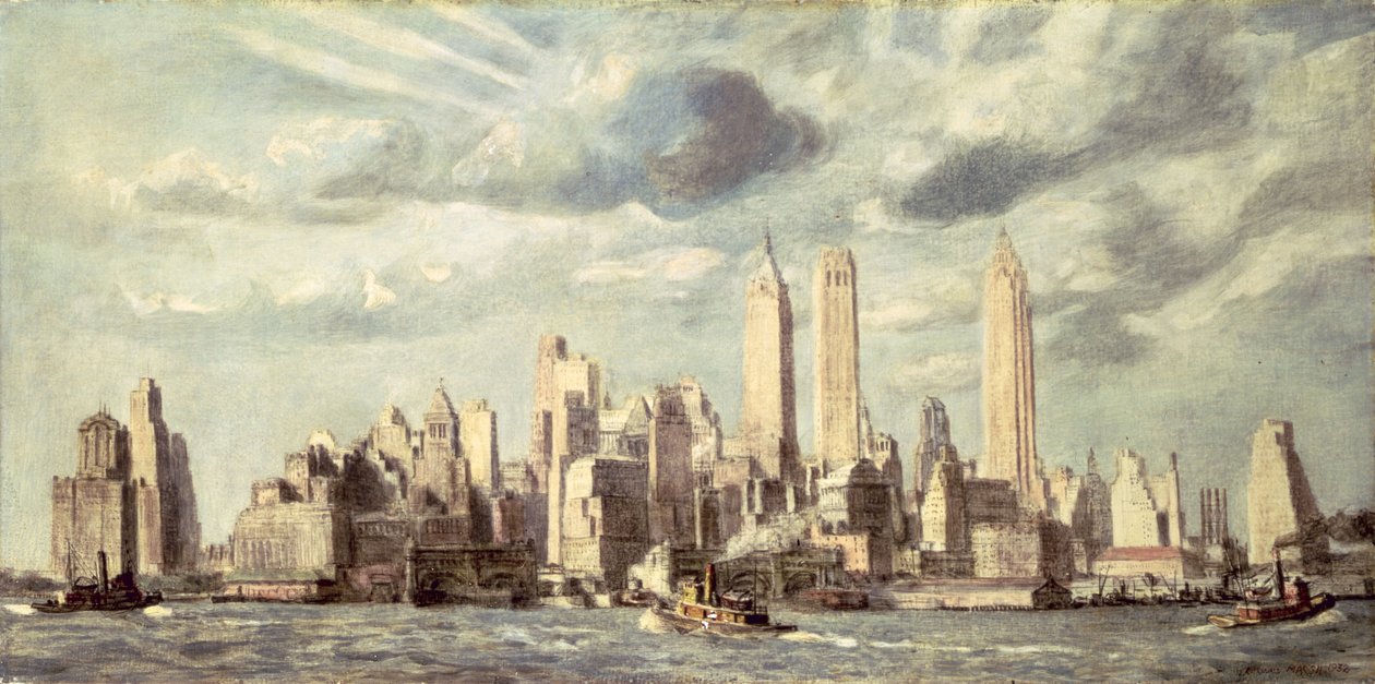 Bajo Manhattan de Reginald Marsh