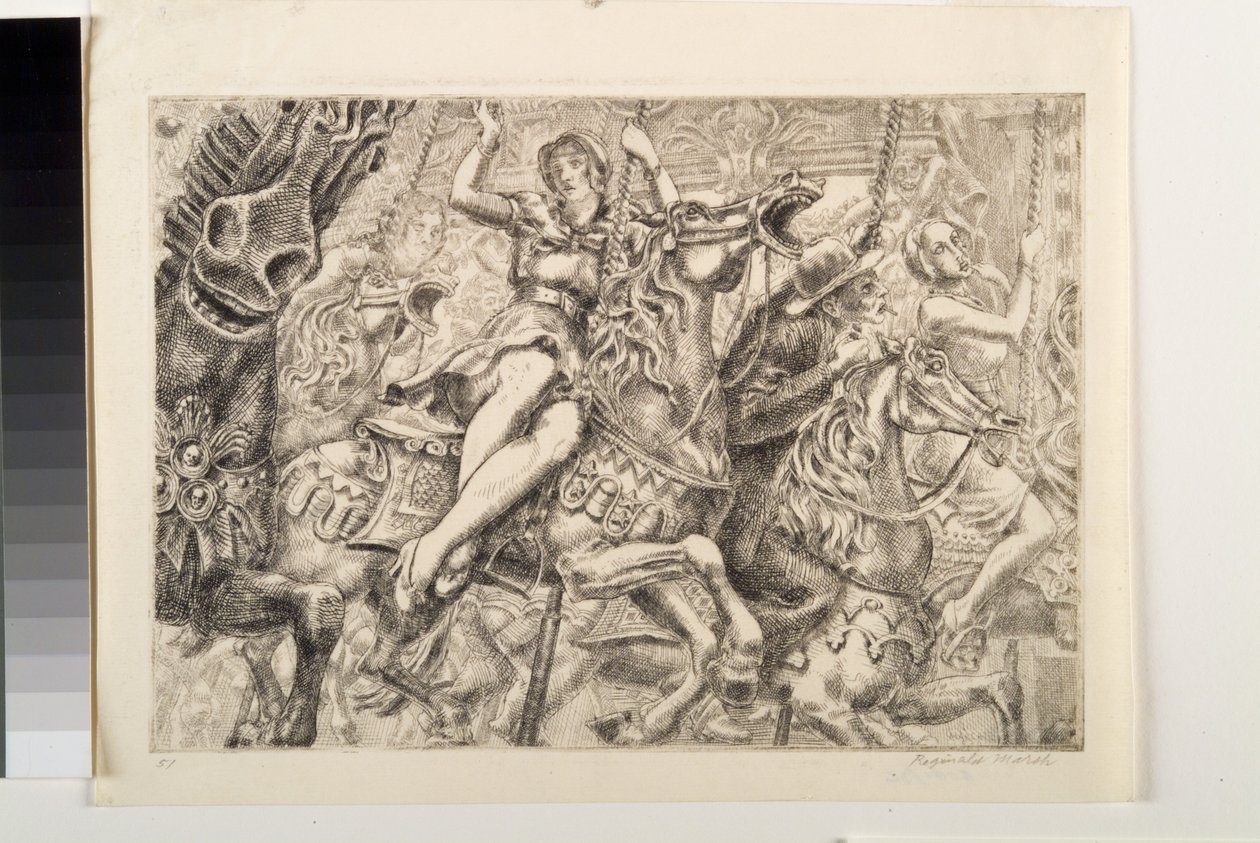 Merry-Go-Round (grabado) de Reginald Marsh
