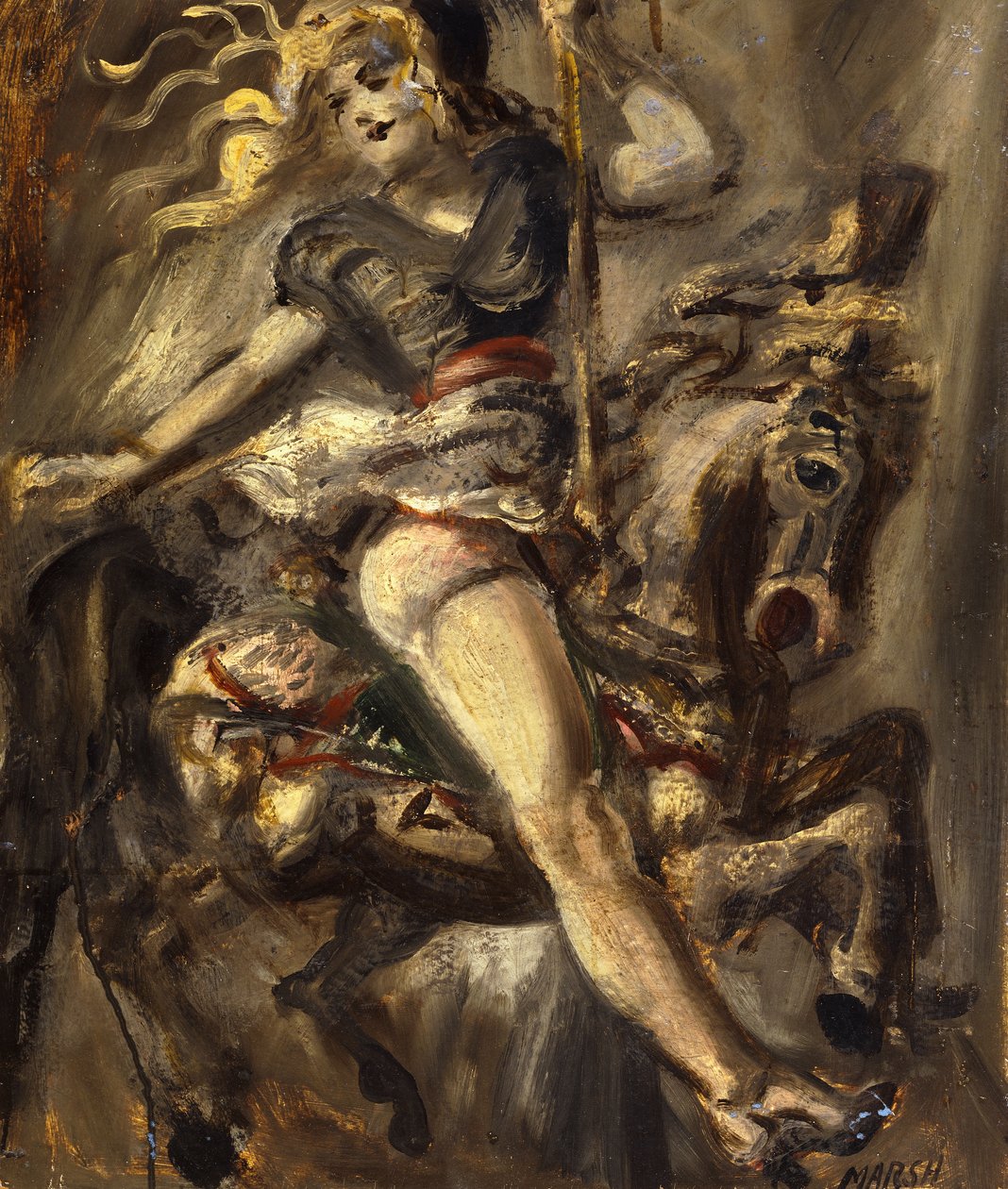 En el tiovivo de Reginald Marsh