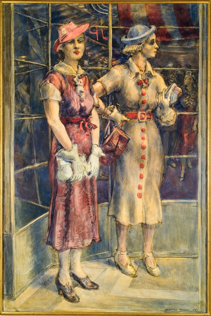 Botones rojos de Reginald Marsh