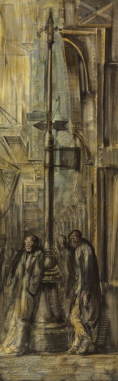 El Bowery en la calle Pell de Reginald Marsh