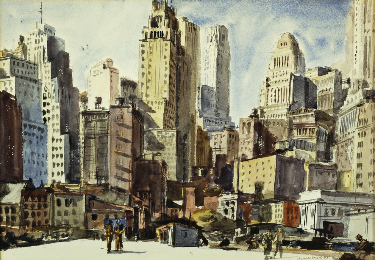 Vista desde Coenties Slip de Reginald Marsh