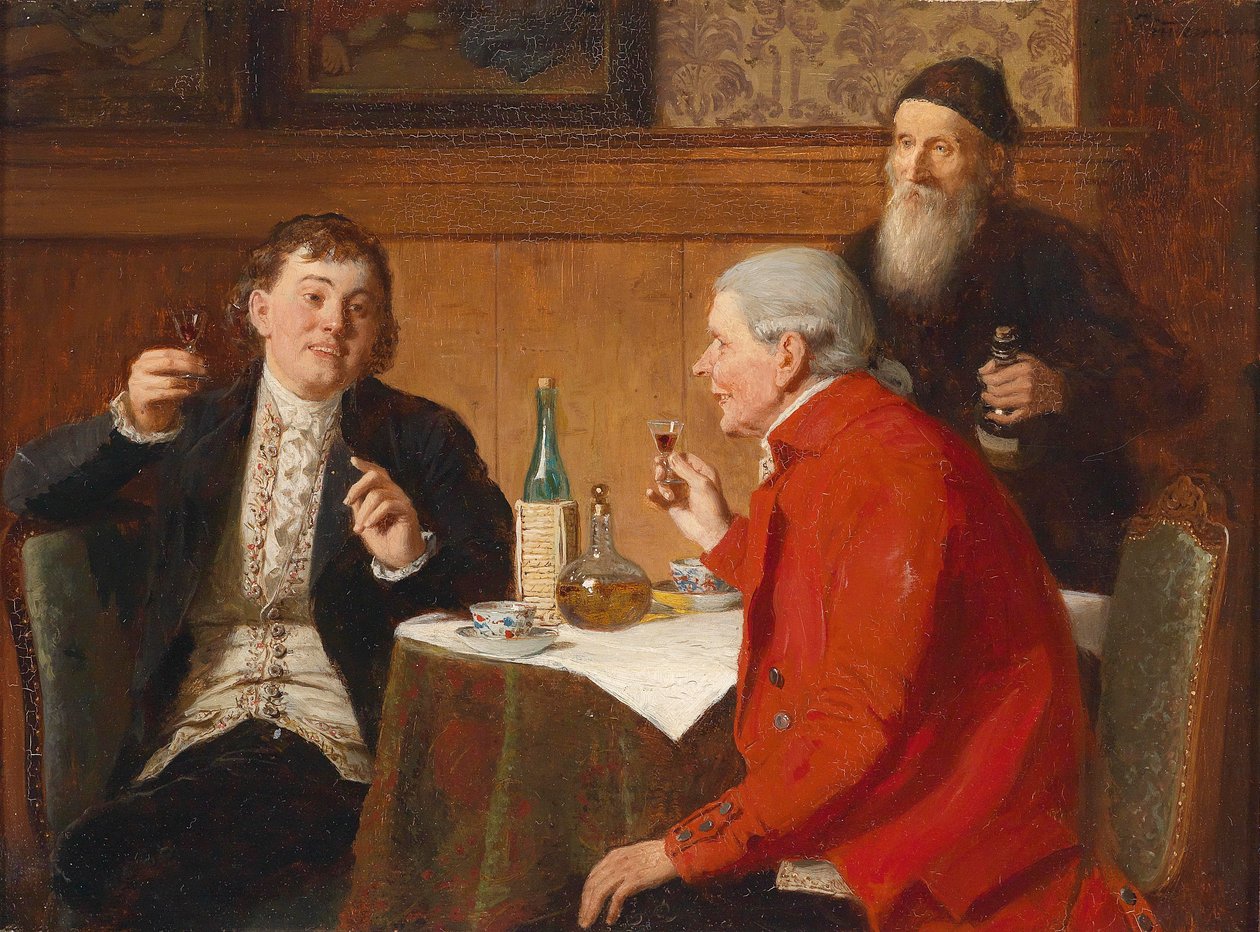 Una buena caída, la firma sigue siendo la parte superior derecha de Zimmermann de Reinhard Sebastian Zimmermann