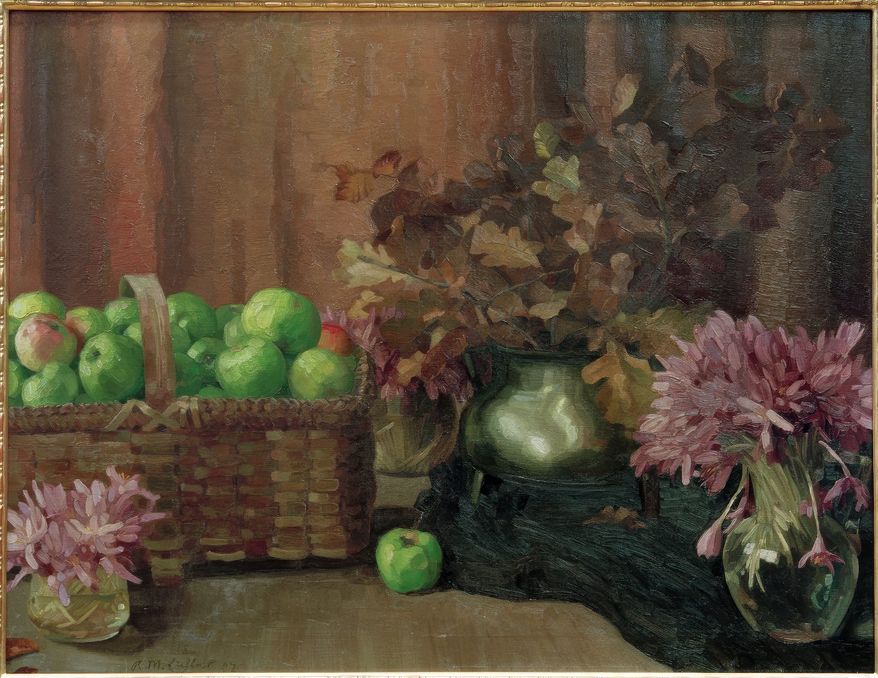 Bodegón con manzanas de Reinhold Max Eichler