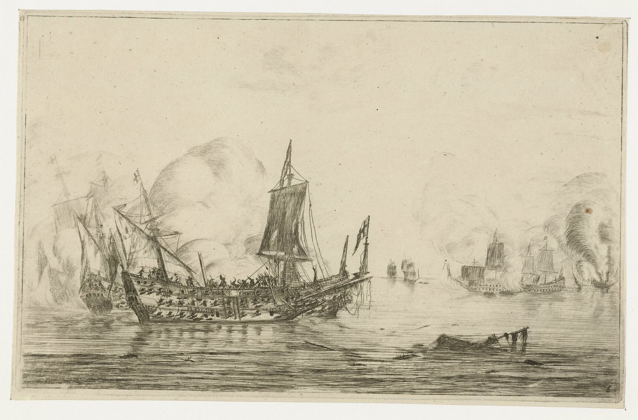 Después de la batalla naval New Ship Batalien (título de la serie) de Reinier Nooms