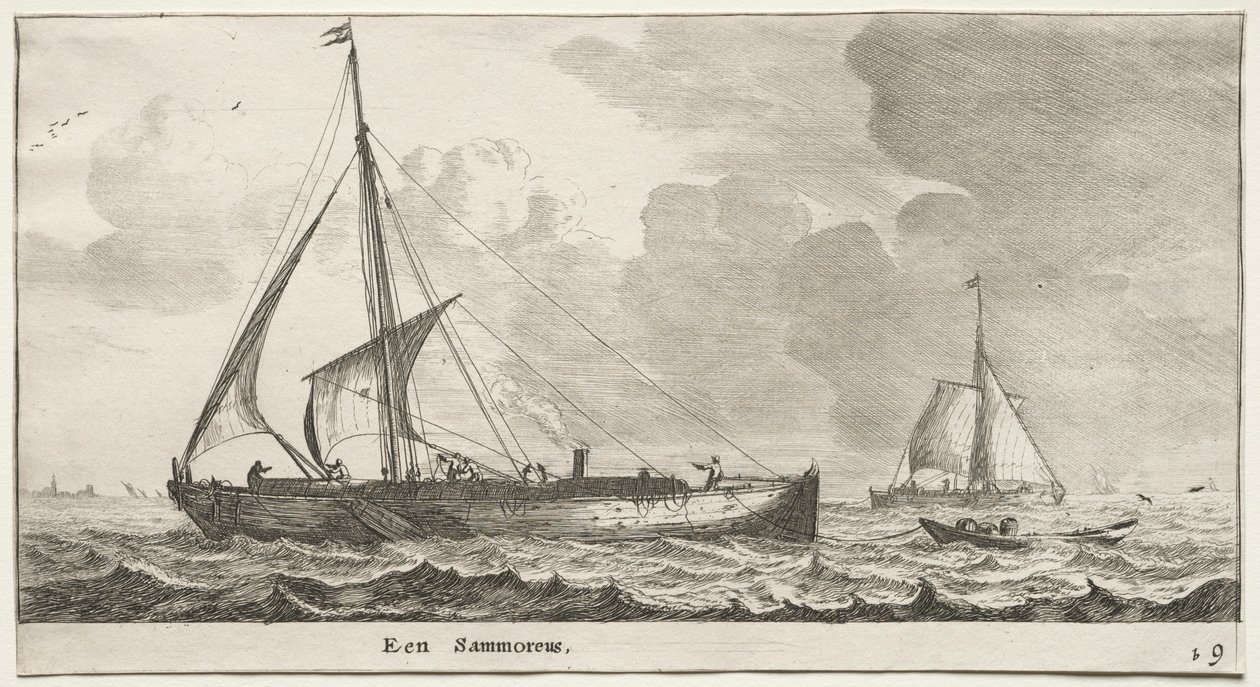 Barcos de Ámsterdam: Un mercante de Reinier Nooms