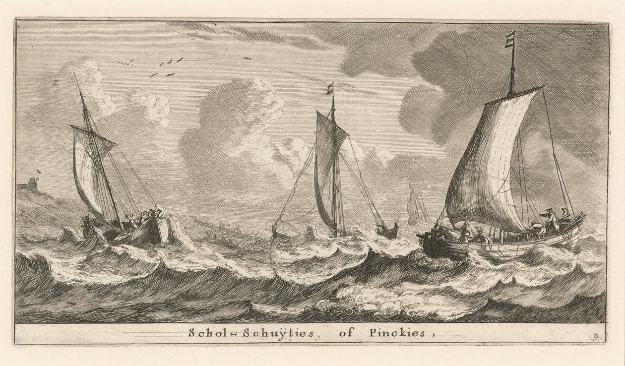 "Scholshuiten" o "Pinken" de Reinier Nooms, called Zeeman