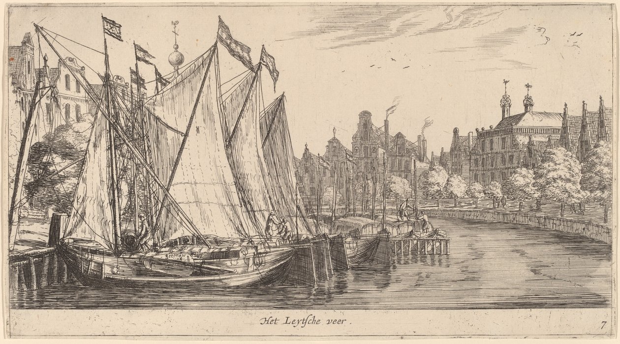 El ferry a Leiden de Reinier Nooms, called Zeeman