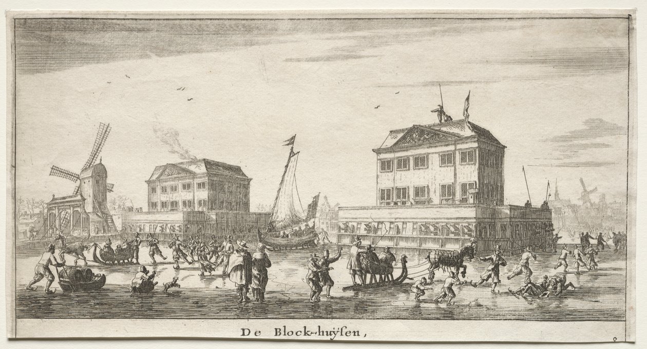 Varios Barcos y Vistas de Ámsterdam (Verscheÿde Schepen en Gesichten van Amstelredam), Parte III: De Block-huÿsen de Reinier Nooms, called Zeeman