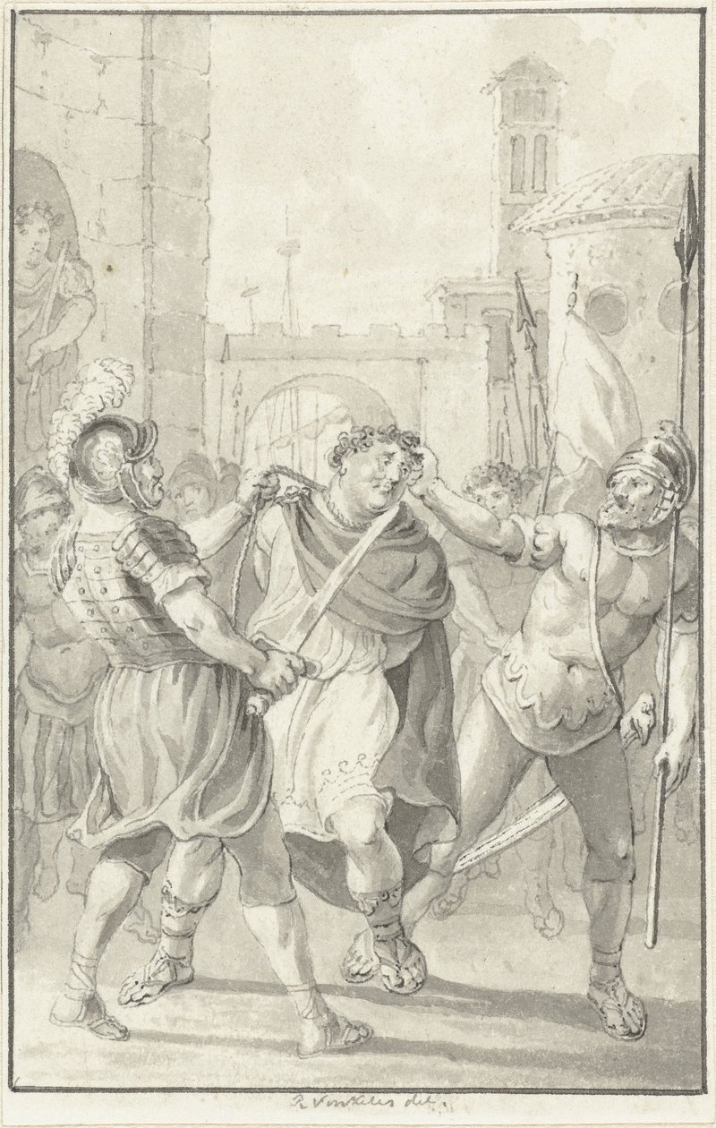 Emperador Vitelio en camino a su ejecución de Reinier Vinkeles (I)