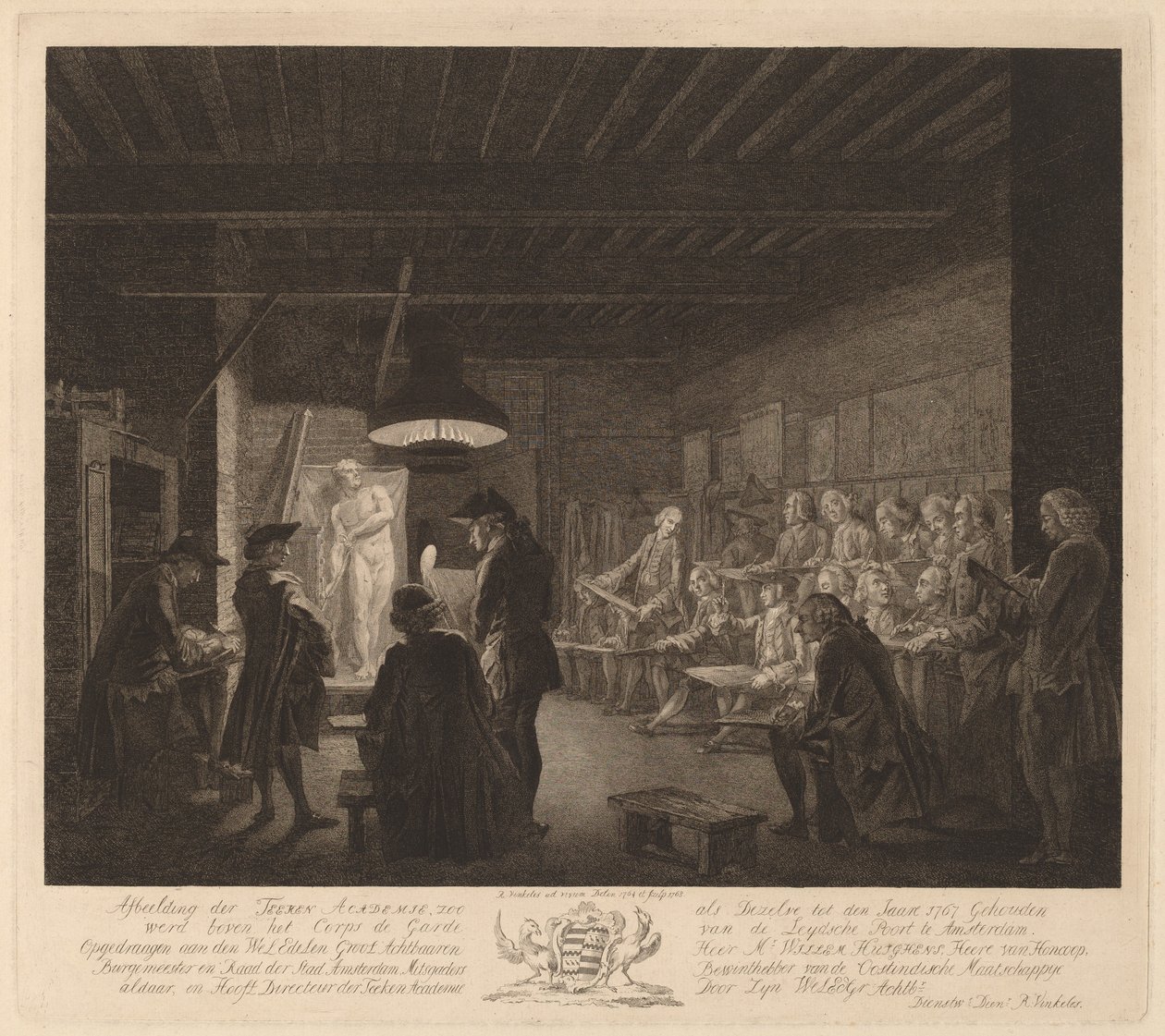 La Academia de Dibujo en Ámsterdam de Reinier Vinkeles