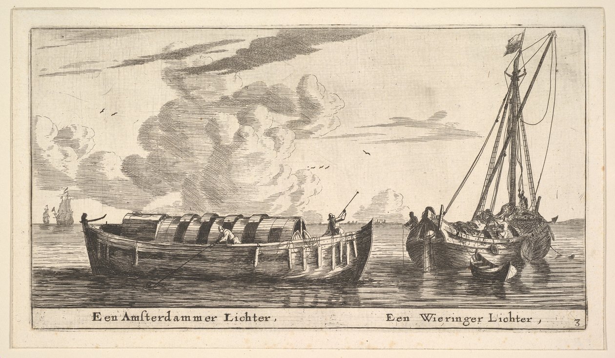 Un encendedor de Ámsterdam y un Wieringer, siglo XVII de Reinier Zeeman