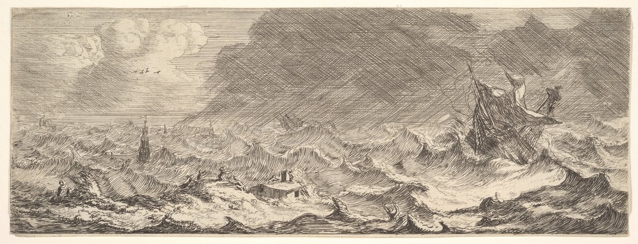 Agua, de la serie Los Cuatro Elementos, siglo XVII de Reinier Zeeman