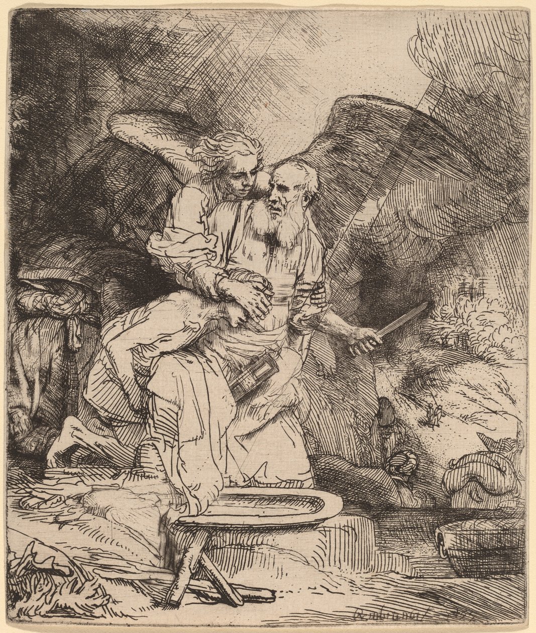 El sacrificio de Abraham de Rembrandt van Rijn