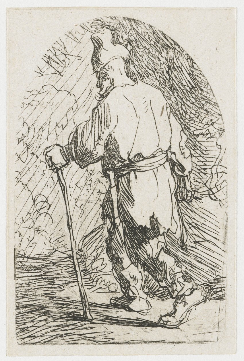 La huida a Egipto de Rembrandt van Rijn
