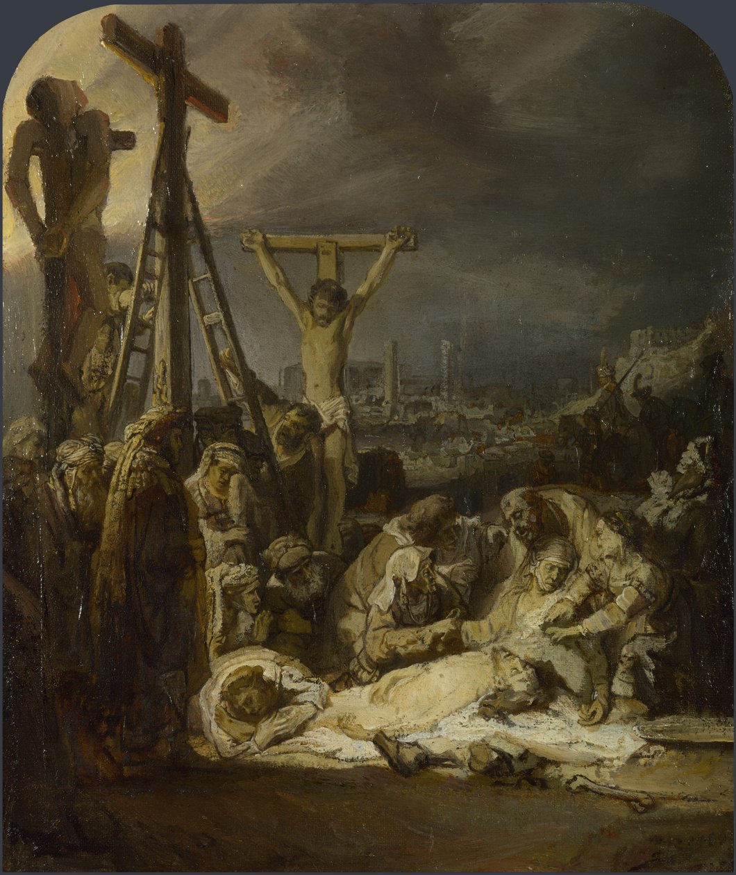 El lamento sobre Cristo muerto de Rembrandt van Rijn