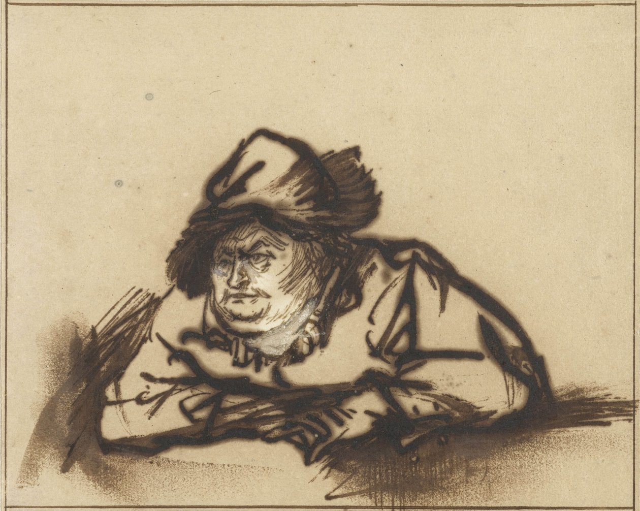 Retrato del Actor Willem Bartholsz Ruyter, c.1638 de Rembrandt van Rijn