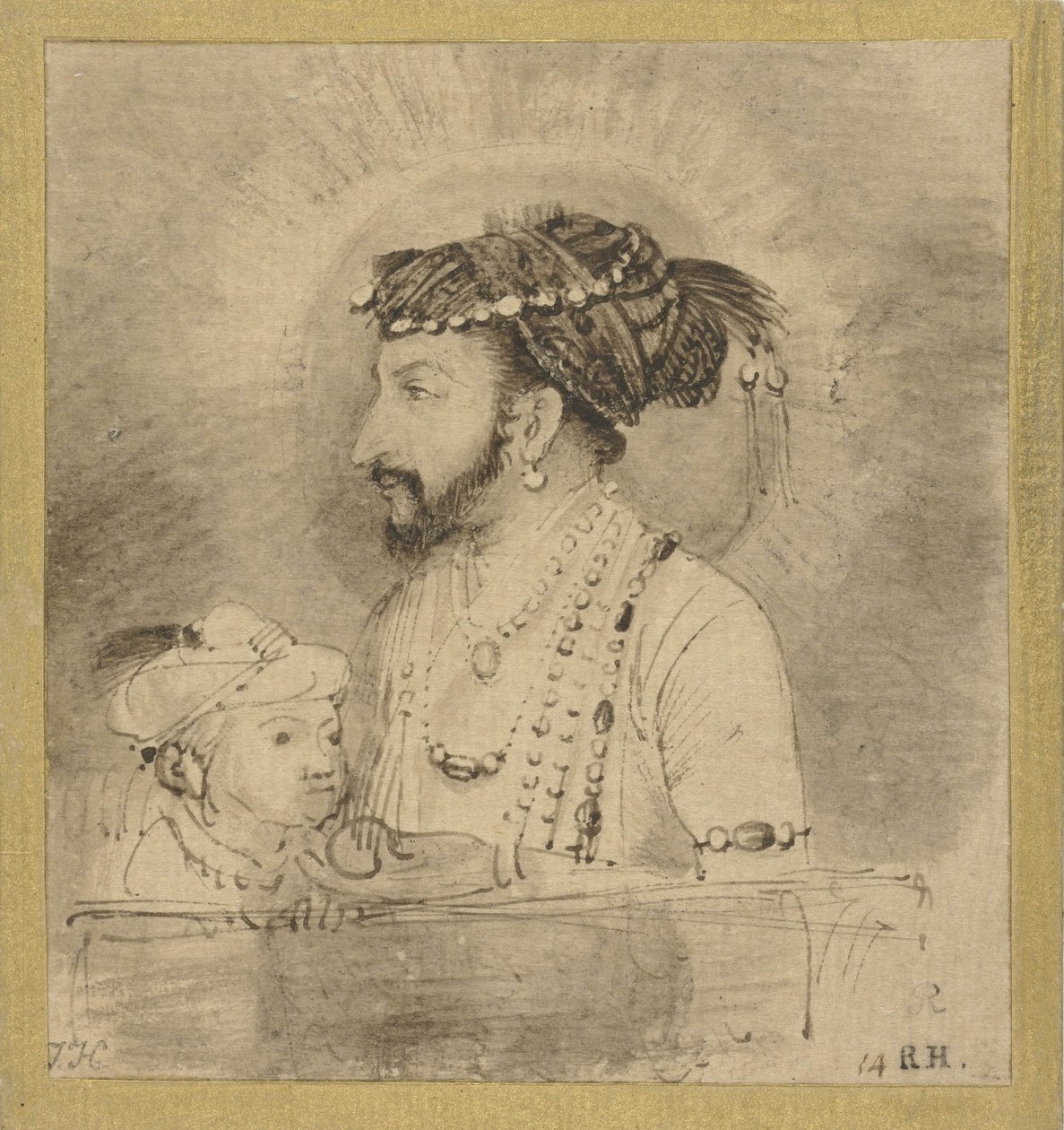 Shah Jahan y su hijo, c.1656-58 de Rembrandt van Rijn