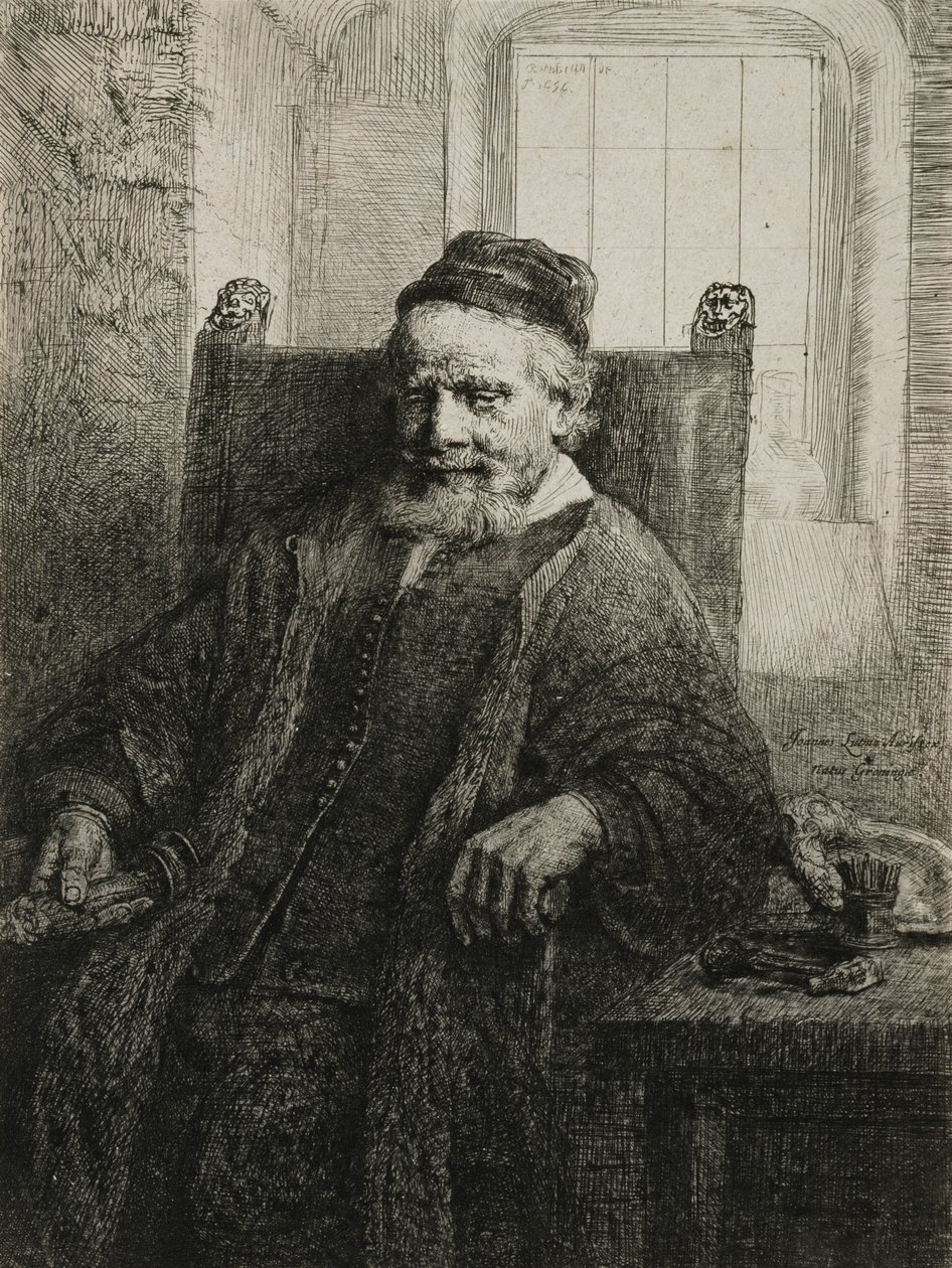 Jan Lutma, el Viejo, orfebre y escultor, 1656 de Rembrandt van Rijn