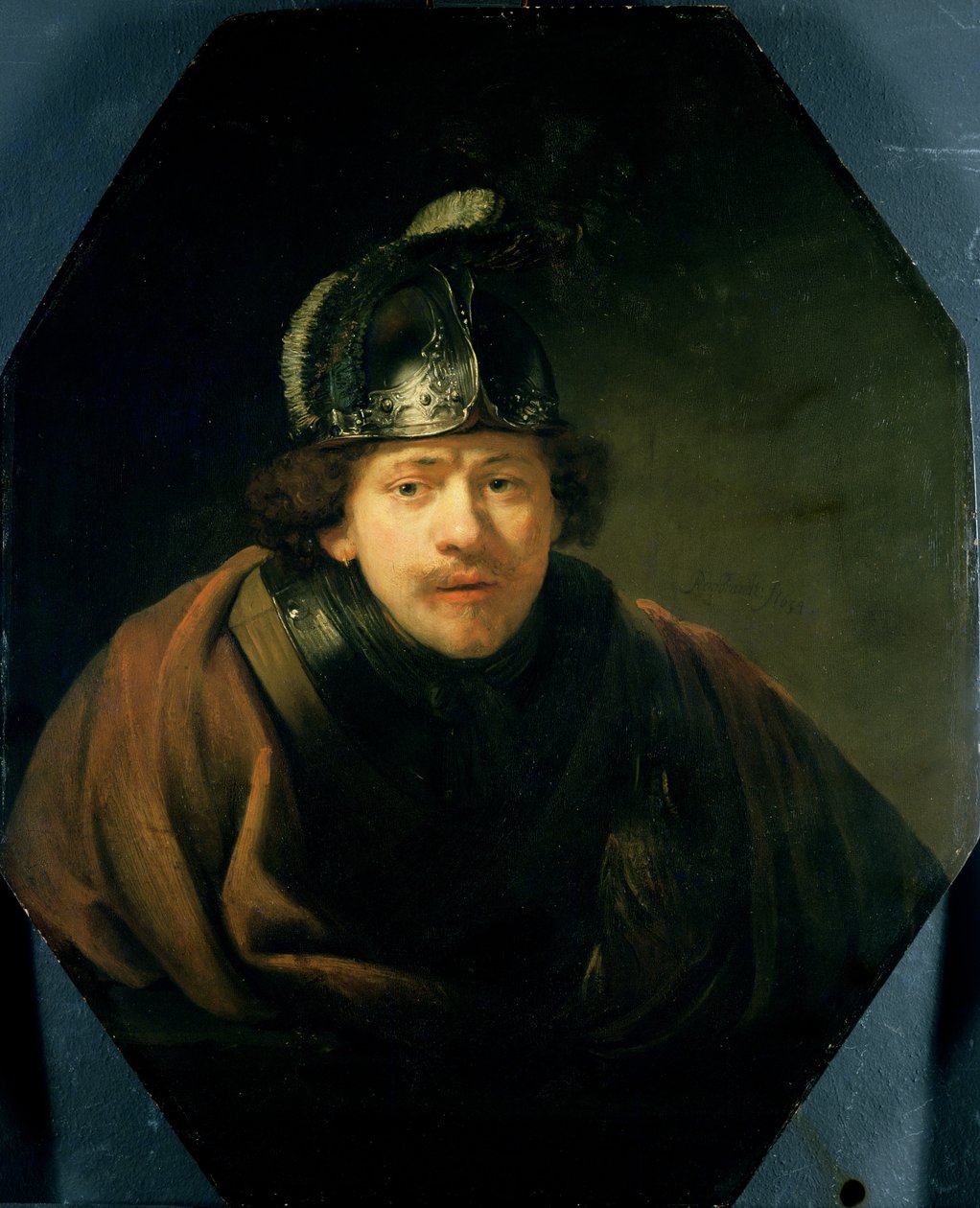 Autorretrato con Casco, 1634 de Rembrandt van Rijn