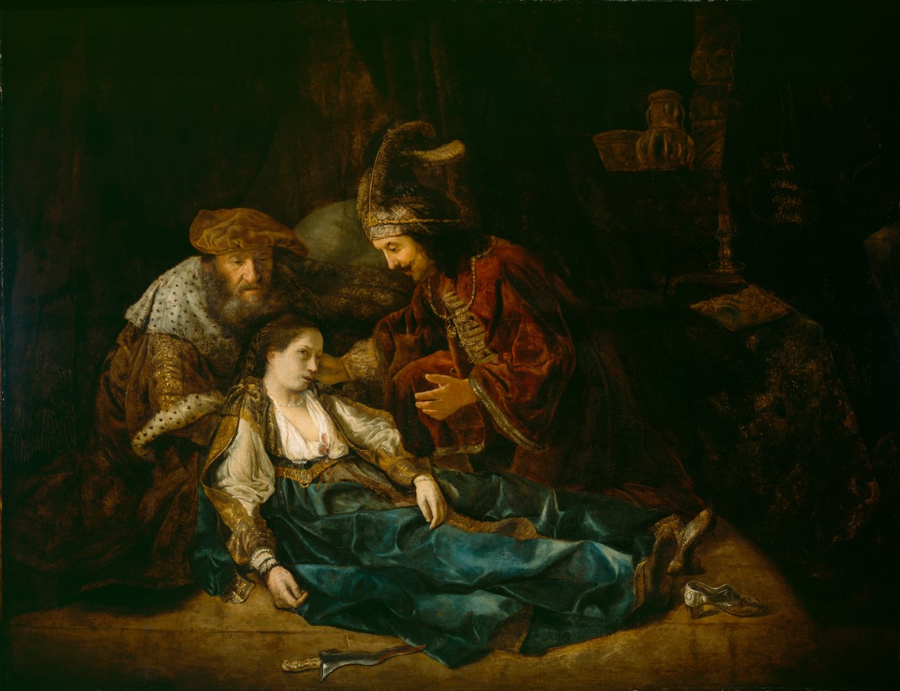 La muerte de Lucrecia, mediados de 1640 de Rembrandt van Rijn