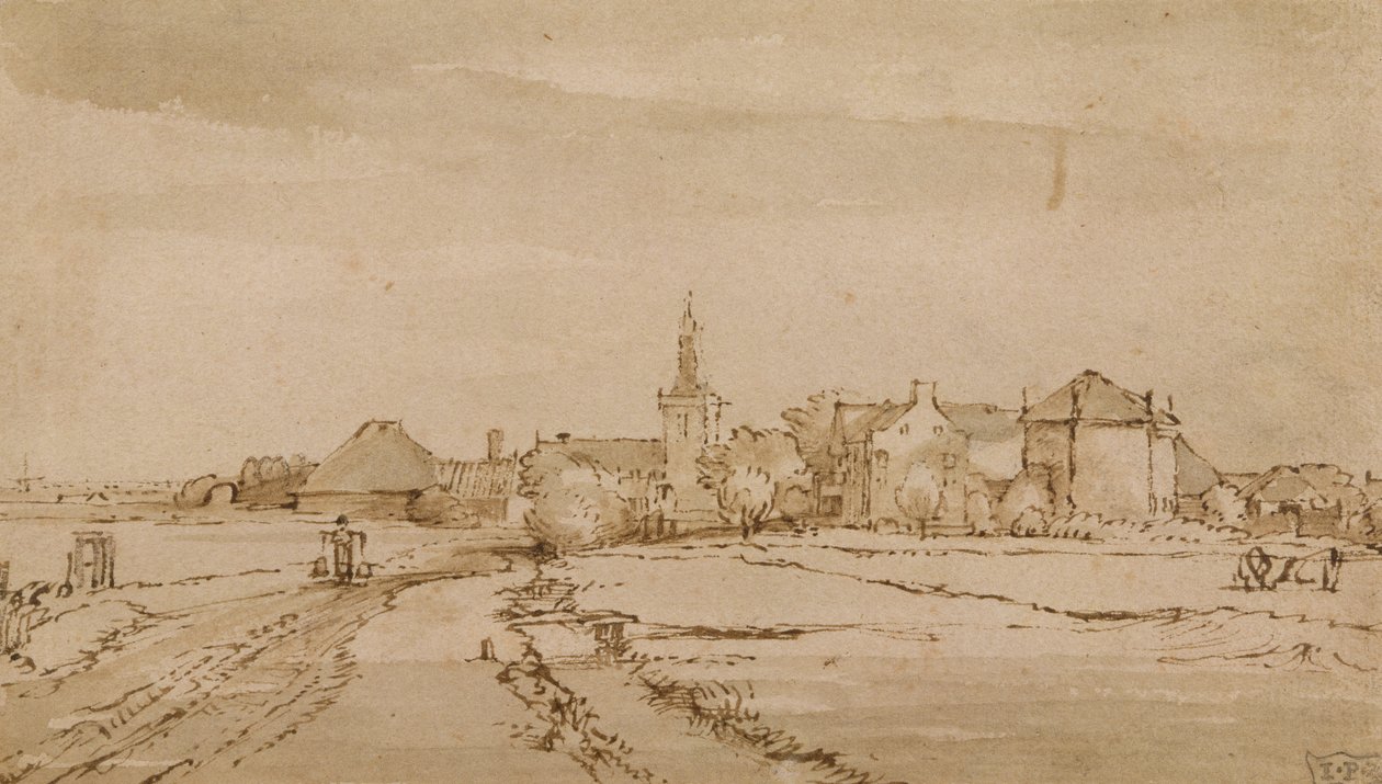 Vista de Diemen, c.1650-52 de Rembrandt van Rijn