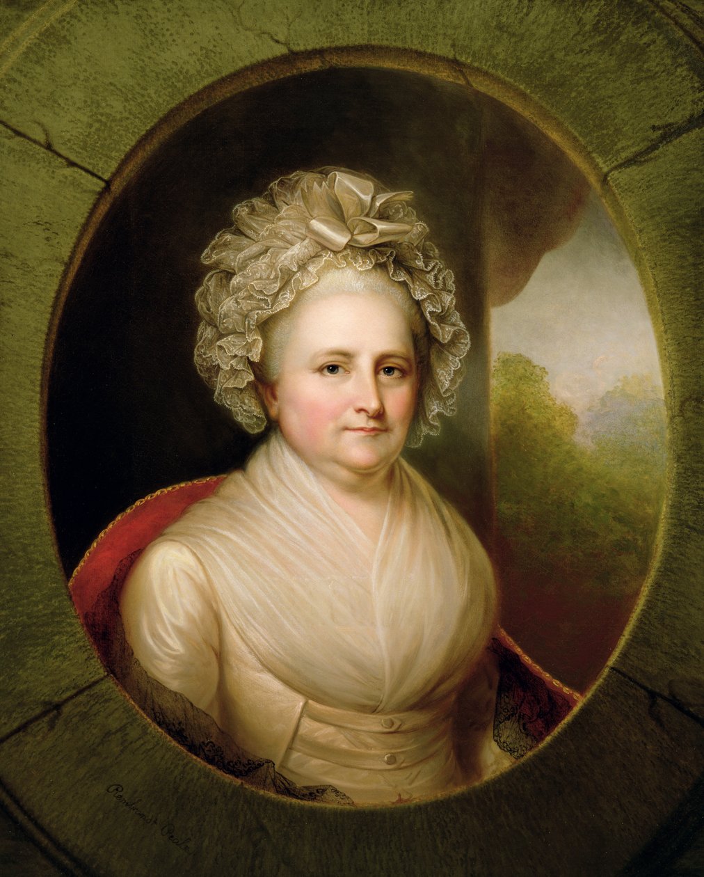 Retrato de Martha Washington de Rembrandt Peale