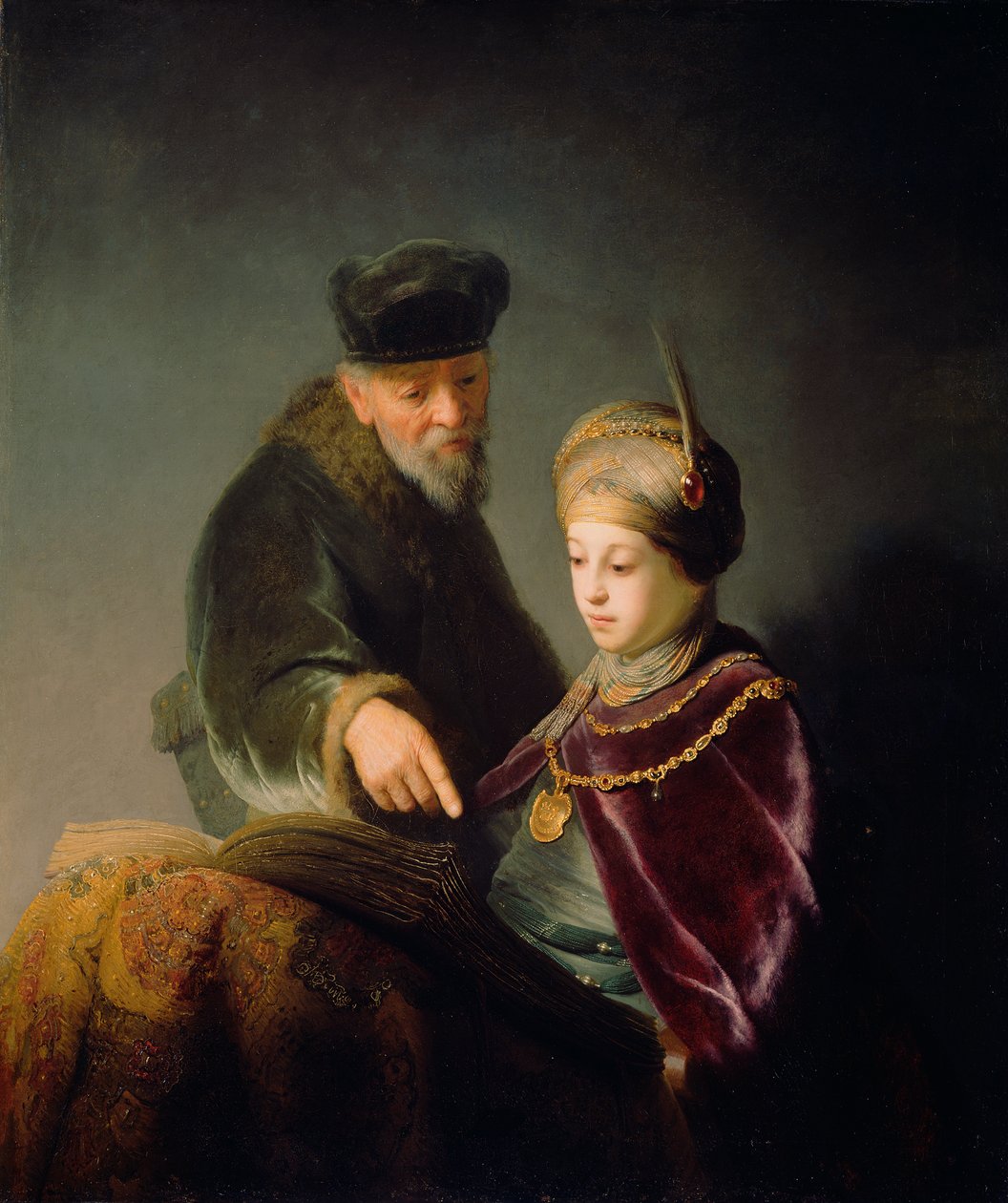 Un joven erudito y su tutor de Rembrandt van Rijn