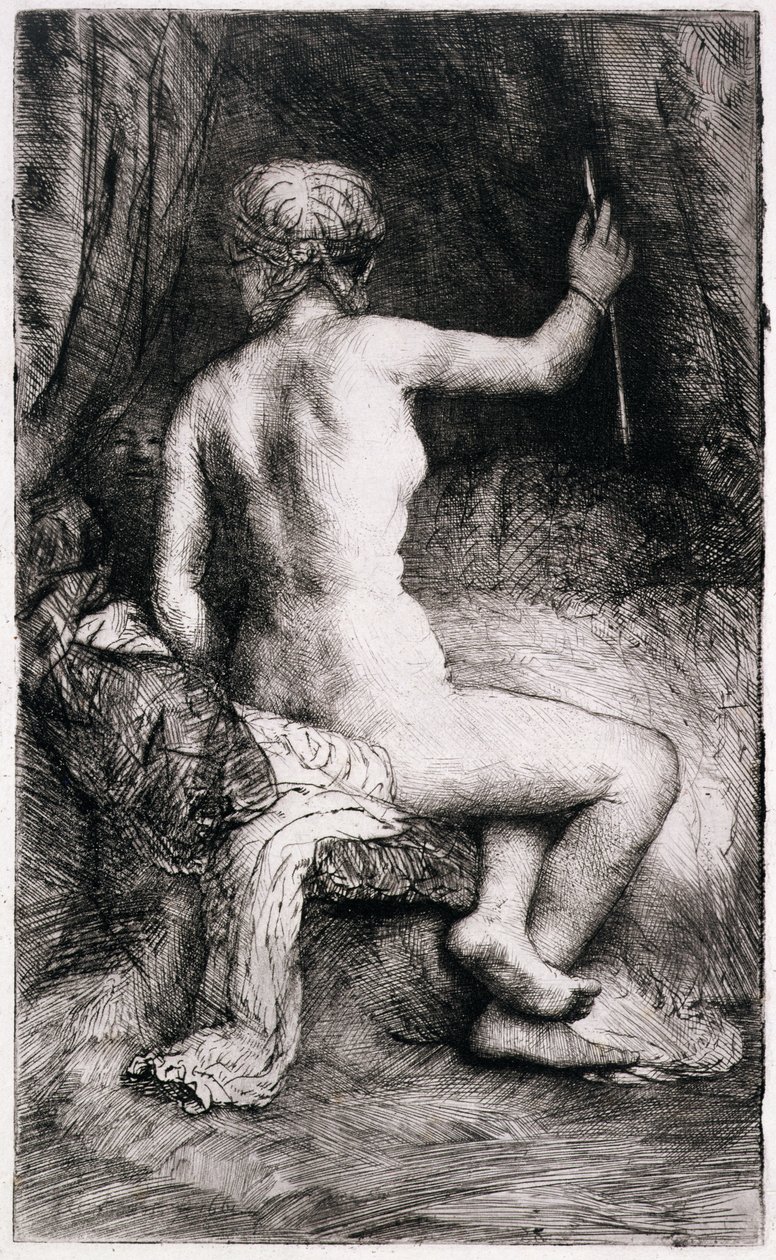 La mujer con la flecha, 1661 de Rembrandt van Rijn