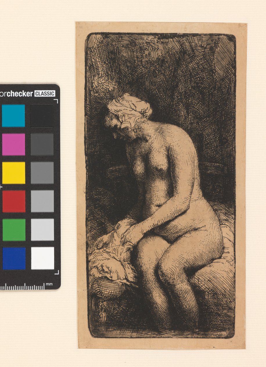 AD.12.39-162 Mujer bañándose, 1658 de Rembrandt van Rijn