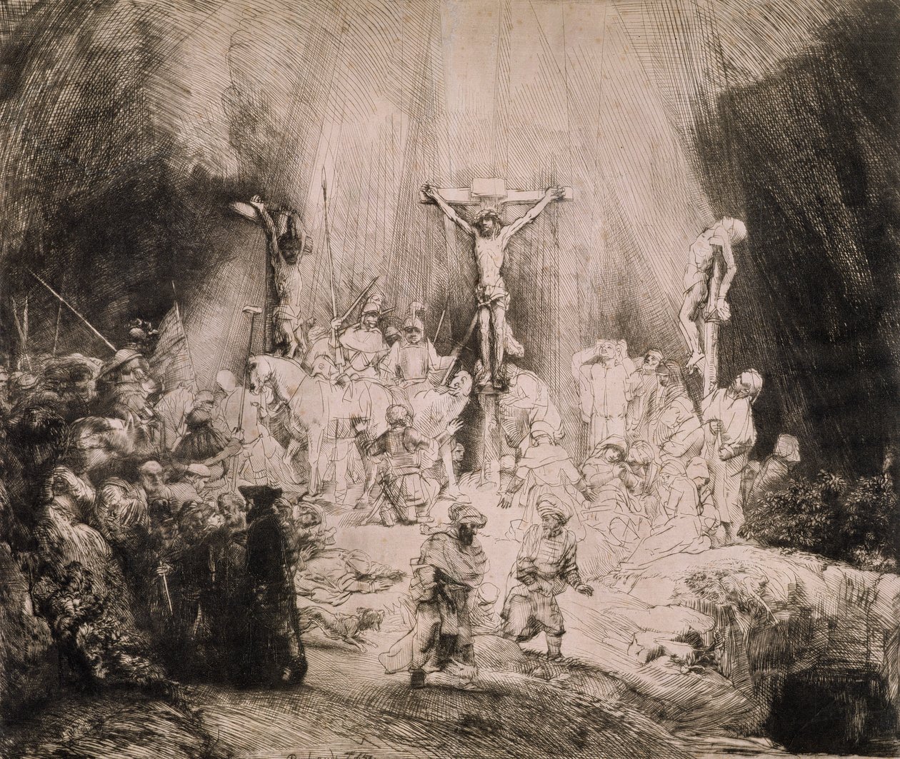 B.78.III Las tres cruces, c.1660 de Rembrandt van Rijn