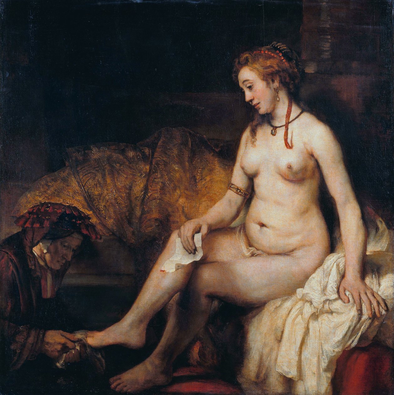 Betsabé con la carta de David de Rembrandt van Rijn