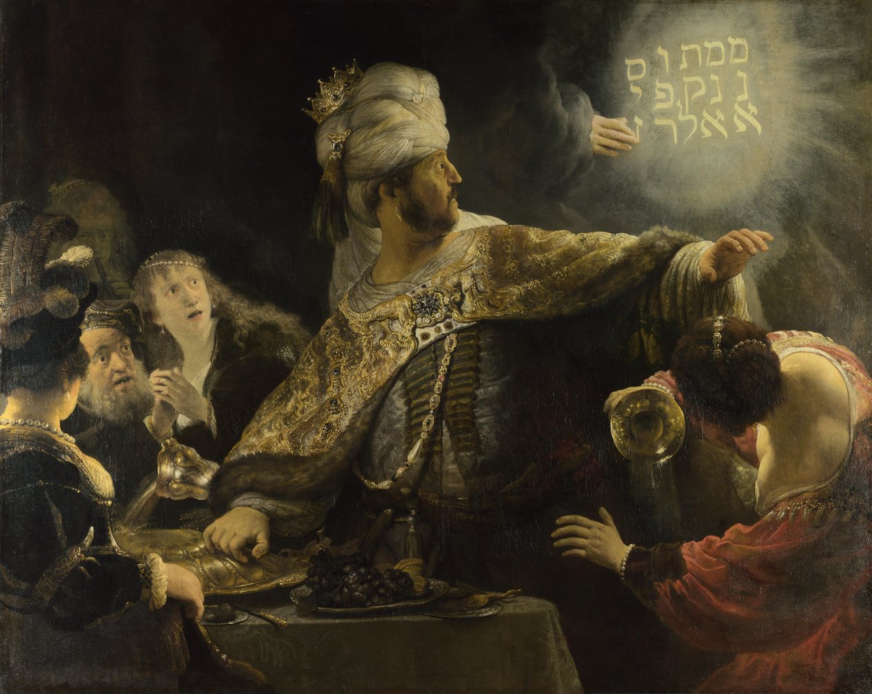 La fiesta de Belsasar de Rembrandt van Rijn