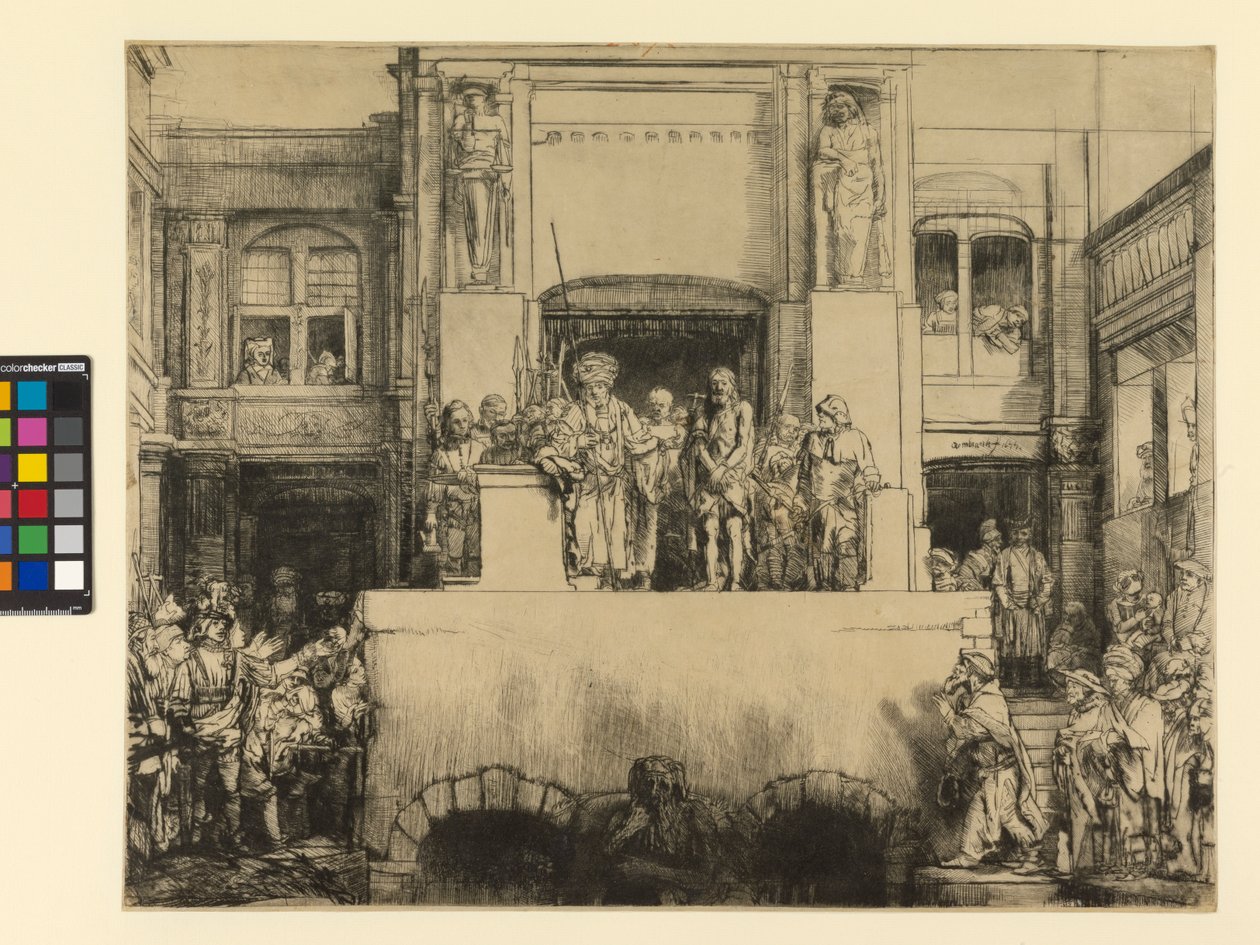 Cristo Presentado al Pueblo, 1655 de Rembrandt van Rijn