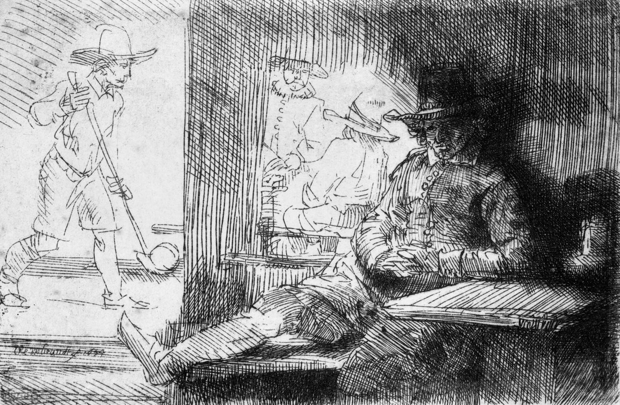 Juego de Kolf, 1654 de Rembrandt van Rijn
