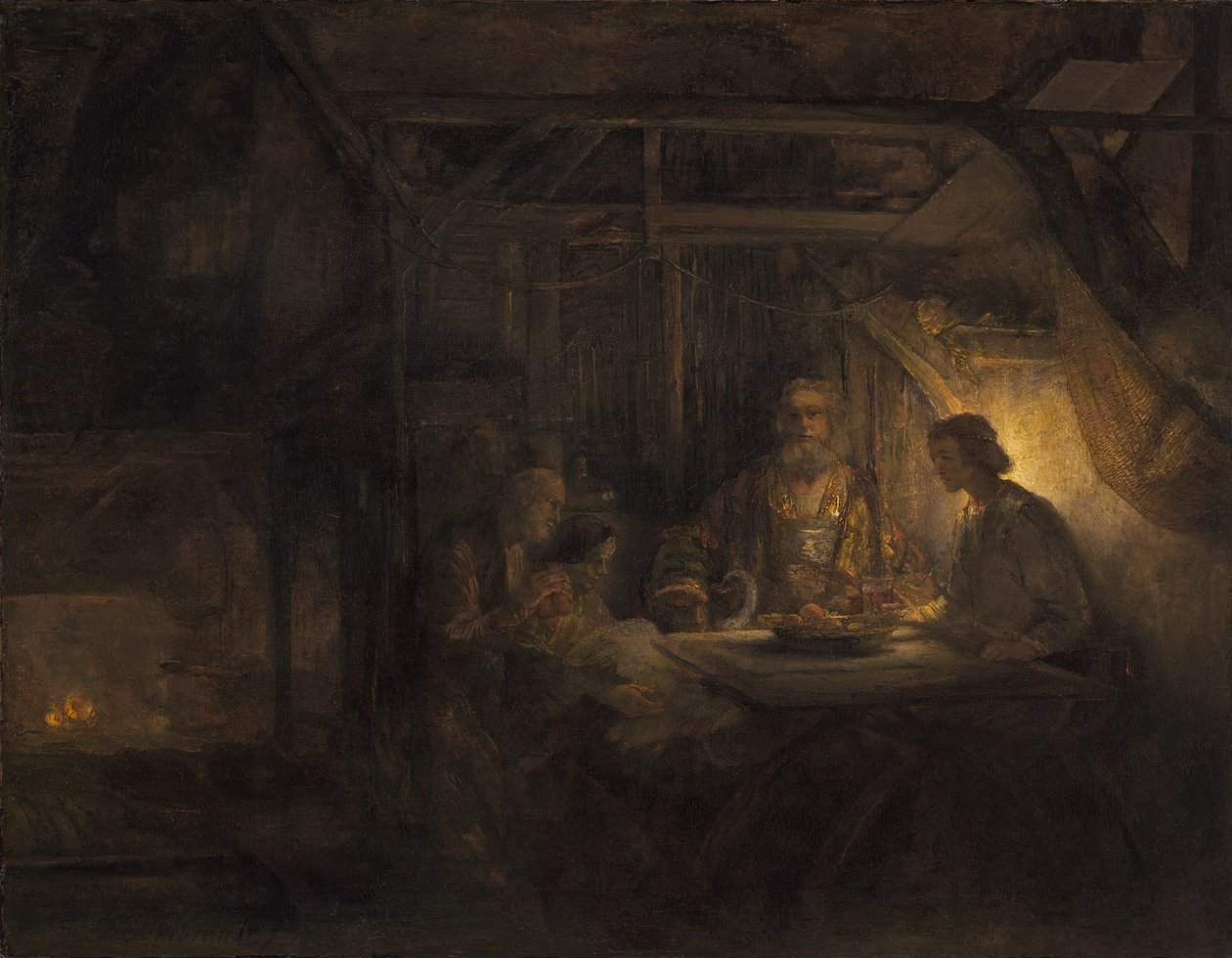 Filemón y Baucis de Rembrandt van Rijn