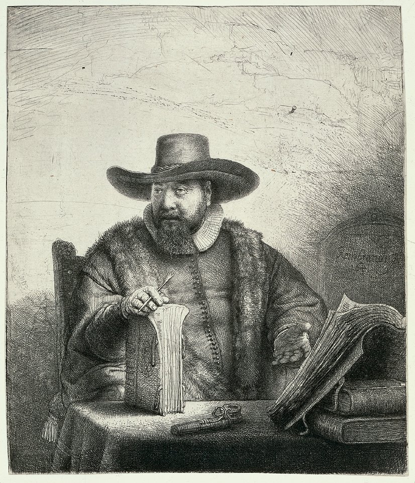 Retrato de Cornelis Claesz. Anslo de Rembrandt van Rijn